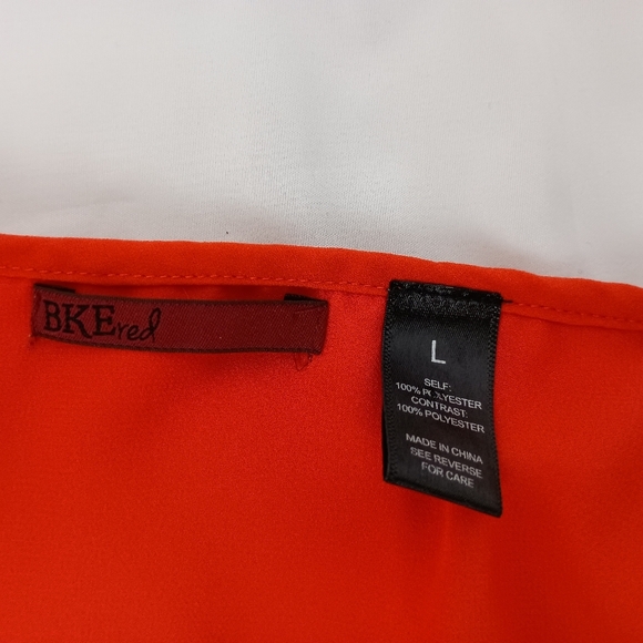 BKE Spring Summer Dopamine Orange Lightweight Flowy Sleeveless Tank Top (#69) - Picture 2 of 7